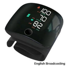 (Engelse omroep) Polsbloeddrukmeter met groot scherm, oplaadbare digitale automatische bloeddrukmeter voor thuisgebruik, geschikt voor