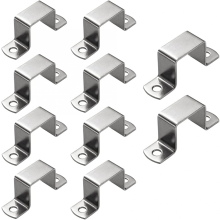 10 pcs 30*30mm Square oblong tube clamp, Stainless steel square tube clamp, U-shaped tube clamp, Horse tube Saddle clamp