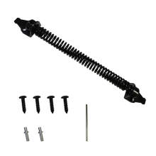 Self Closing Gate Spring Hardware Adjustable Metal Spring Closure For Light To Heavy Duty Wooden Gates Door Fence Black Garden Gate Closer For Woode