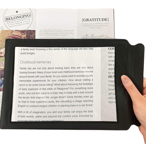 A4 Large Sheet Magnifier Lens - 10x Magnification For Book Reading 1