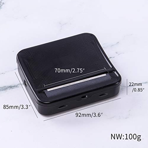 Tobacco Rolling Machine, 1 PCS Automatic Cigarette Rolling Machine, 70mm Cigarette Portable Metal Box for Cigarette Rolling, Roller Cigarette Access 1