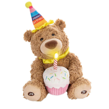 Singender Bär als Plüschtier, niedliches Stofftier für Babys und Kinder, Geburtstagsgeschenk, 100% neu