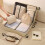 8 Set Expandable Mesh Packing Cubes for Travel , Compression Organizer with Bags Grey 4