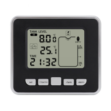 Ultrasonic Wireless Water Tank Liquid Level Meter with Temperature Sensor Level Monitor Time Displa