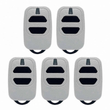 Lot de 5 télécommandes de porte de garage à 2 boutons, émetteur portatif 433,92 MHz compatible avec la technologie à code tournant pour