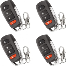 4er-Pack Universal-Fernbedienungen für Garagentor- und Toröffner – Ersatzfernbedienung