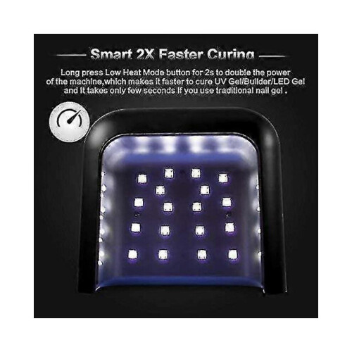 Lâmpada LED para Unhas 48 W com Sensor Automático e Visor LCD para Uso Doméstico e Profissional 2