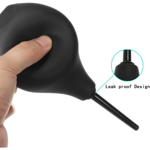 Pear Shaped Enema Rectal Shower Cleaning System From Silicone Gel 1