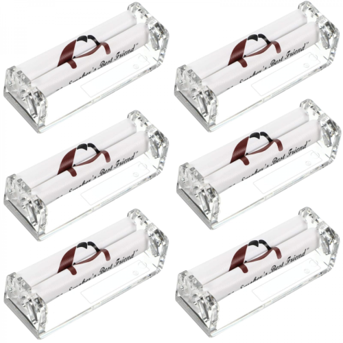 (Manual Operation Cigarette Roller)6 Pcs Cigarette Roller 70mm Rolling Machine Hand Roller Tobacco Injector Manual Maker Roller Cigarette Roller Mak