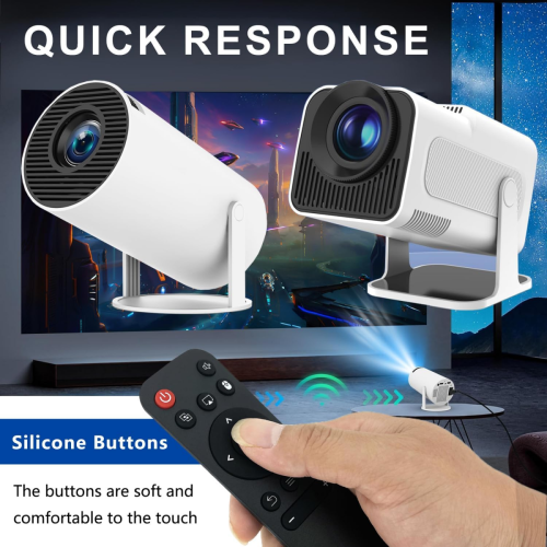 Projector Remote Control Compatible with HY300 HY320 HY300 PRO Projector Portable Control Remote Universal 2