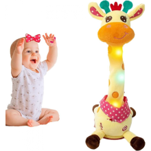 Girafe musicale en peluche, girafe dansante et chantante, répète ce que vous dites, jouet interactif.