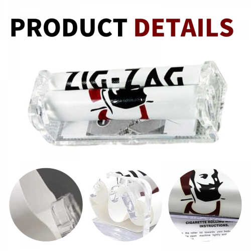Cigarette Rolling Machine 鈥?6 Pcs 70mm Manual Cigarette Roller, Durable Plastic Rolling Machine for Hand Rolling, Compact & Portable Tobacco Rolling 2