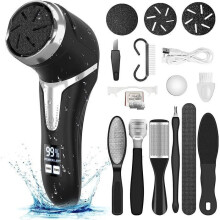 Lime électrique pour les pieds, étanche IPX7, outil de pédicure professionnel, éliminateur de callosités sans fil rechargeable