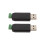Lot de 2 adaptateurs série convertisseurs d'interface USB vers RS485 pour câble de communication PLC 3
