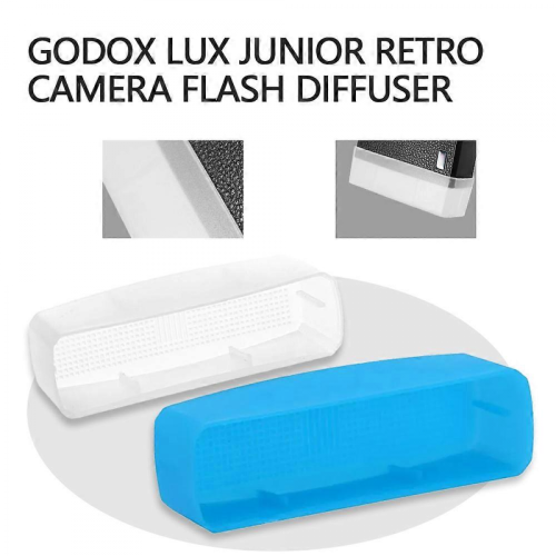 3 Color Flash Diffuser Compatible with Godox Lux Junior Retro Camera Flash Light 2