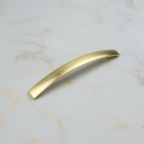 Brushed Brass Cabinet Bow Handles (160mm Handle) 2