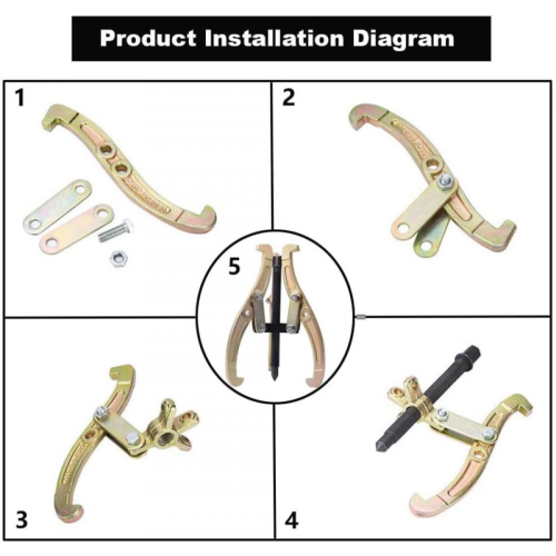 4-Inch 3-Claw Lamar Multifunctional Mechanical Lamar Bearing Puller 1