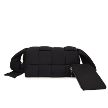 Gepolsterte Baumwolltasche, Kassetten-Designer-Umhängetasche