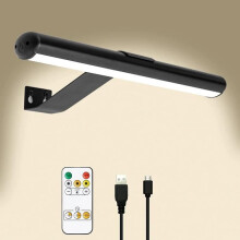 Wiederaufladbare LED-Wandleuchte mit Fernbedienung, 3 Farbmodi, 300 Lumen, modernes Design