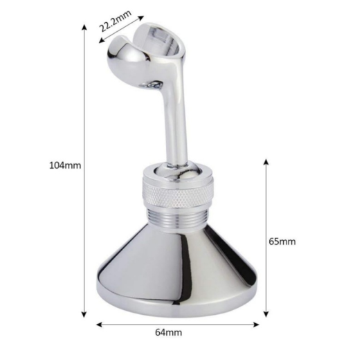 Wandmontierter Duschhalter, 360 drehbarer Handbrausehalter oder Duschkopf 1