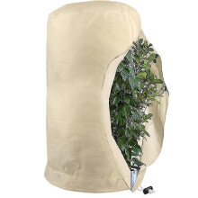 (Green, XXL-200x240cm) Capa de Proteção para Plantas 140x200 cm com Zíper, Tecido Não Tecido Respirável, Impermeável e Antigeada para Inverno