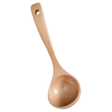 Lange houten soeplepel voor in de keuken, grote houten lepel, duurzaam kookgerei, hittebestendig keukengereedschap