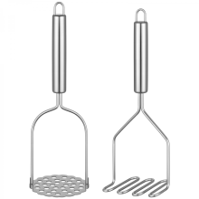 stuks aardappelstampers - Roestvrijstalen aardappelstamper, keukengereedschap voor avocado, bonen, salade, groenten, fruit, vlees, enz.