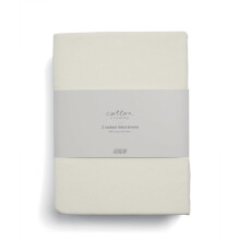 Mamas & Papas 2 Pack Cot/Bed Fitted Sheets, Cream