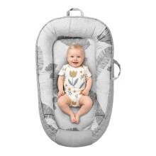 URMYWO Baby Essentials for Newborn, Baby Nest Pod, Baby Lounger for 0-12 Months Boys Girls, Breathable & Soft Travel Cot, Baby Gifts