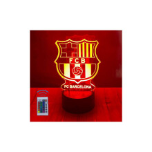 Kindervoetbal 3D-lamp, 16 kleuren LED-nachtlampje met afstandsbediening, decoratieve slaapkamerlamp