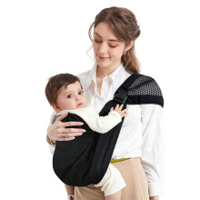 Mumgaroo Baby Sling, Adjustable Toddler Carrier Sling, Breathable Baby Sling Carrier with Thick Shoulder Straps for Newborn, Infant, Toddler, 0-36 Mon