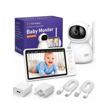 Baby Monitor with Camera and Night Vision, 5” 720P Video Baby Monitor, Temperature Alert, Two Way Speaker, Motion & Sound Detection, 100H VOX Mode,