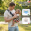 Baby Sling Carrier, Adjustable Front & Back, Comfortable 3