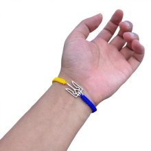 Ukraine armbånd Håndlavet vævet snorarmbånd Parsmykker Flettede armbånd Ukraine armbånd Gave til kvinder Mænd