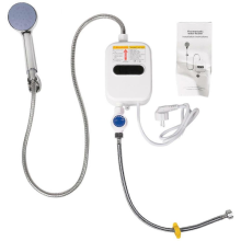 Instant vandvarmer bruser 220V badeværelsesarmatur 3500W EU-stik