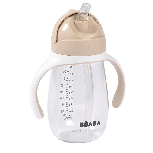 BEABA Tasse paille 300ml Terre Argile