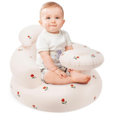 Inflatable Seat for Babies 3 Months and Up,Back Support Seat,Toddler Chair for Sitting Up,Soft Child Safe Sofa,Blow Up Baby Chai,Floor Seater with Bui