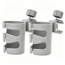 Pack of 2 Universal Stroller Cup Holders with Thickened Fish‑Bone Design, Anti-Side-Slip Drink Holders for Baby Bottles & Water Bottles, Fits Bikes,