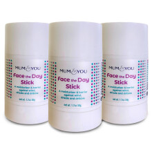 Mum & You Baby Face the Day Stick – 3 Natural Baby Moisturiser Sticks with Sunflower, Coconut Oil & Shea Butter, Soothes Eczema, Dribble Rash, Skin