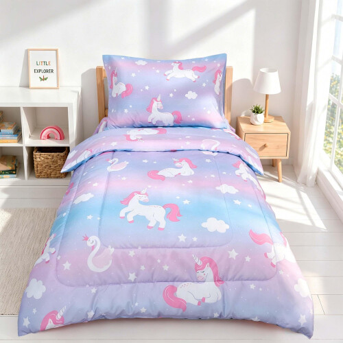 Primluna Toddler Bedding Set, Includes Ultra-Soft Plush Minky Comforter