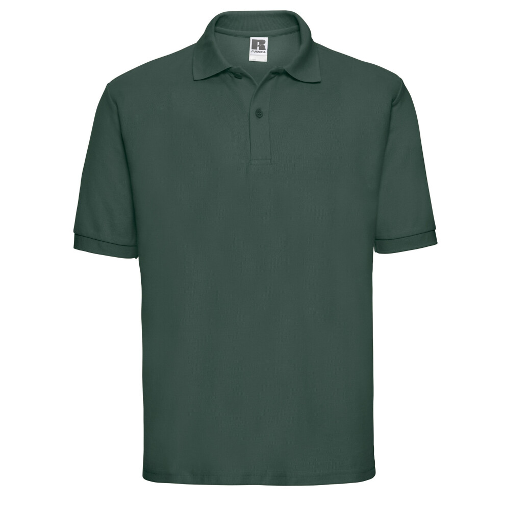Russell (Xl, Bottle Green) Mens Polycotton Pique Polo Shirt