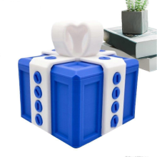 Caja de regalo Druck Scherzbox de 8,8 x 8,8 x 6,6 cm para recuerdos de boda, tarros de dulces, decoración creativa para el hogar, colo