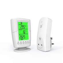 Termostato inalámbrico programable inteligente con control remoto y enchufe para calefacción y refrigeración. Controlador de temperatu