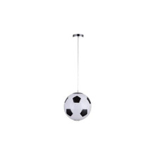 Fußballförmige Deckenleuchte fürs Kinderzimmer, Pendelleuchte mit Glasschirm, E27-Fassung, Nachttischleuchte