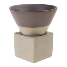 Tazas de café de cerámica con base, taza de espresso de cerámica rústica, taza de agua, taza de latte japonesa, taza de porcelana con