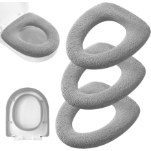 juegos de fundas gruesas y suaves para el asiento del inodoro, elásticas y lavables, aptas para todos los asientos de inodoro ovalados