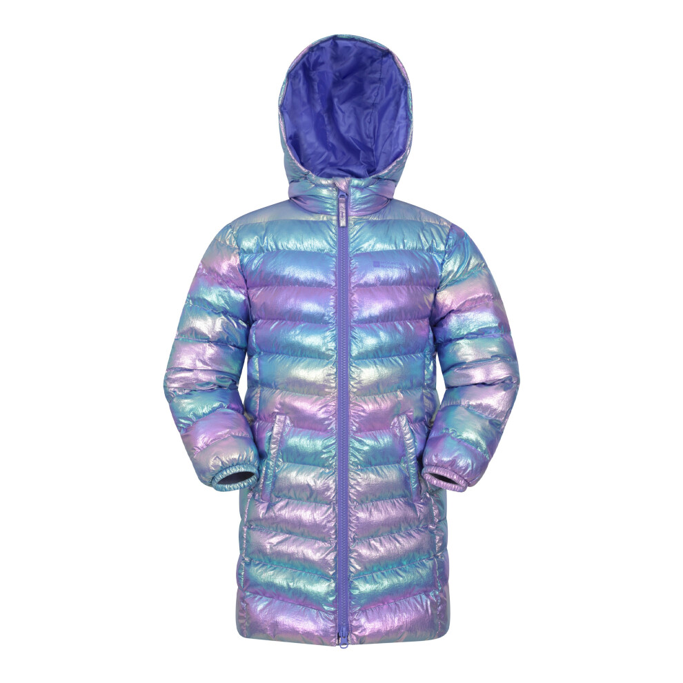 Mountain Warehouse (7-8 Years, Iridescent) Childrens/Kids Florence Longline Padded Jacket