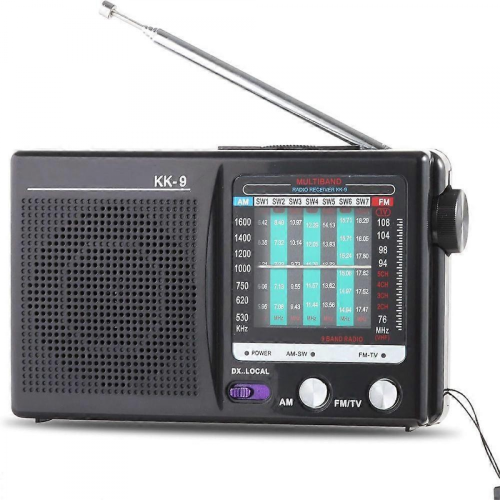 (Μαύρο) Φορητό Ραδιόφωνο AM FM, Ραδιόφωνο Τρανζίστορ, Μικρό Φορητό Ραδιόφωνο,
