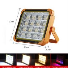 Oplaadbare LED-werklamp 10000W, waterdicht, met 4 dimstanden voor bouwplaatsen