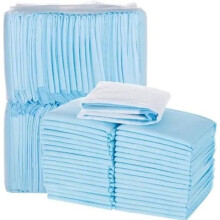 Trainingsmatten voor docenten, set van 50 stuks, 45 x 60 cm, antibacterieel polymeer, superabsorberend, blauw